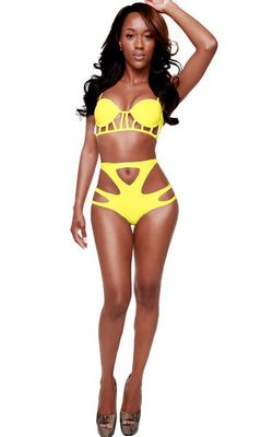 F4336-1Bra Бикини со стрингами с полым дизайном